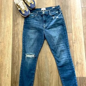 Frame Denim Blue Skinny Jeans
